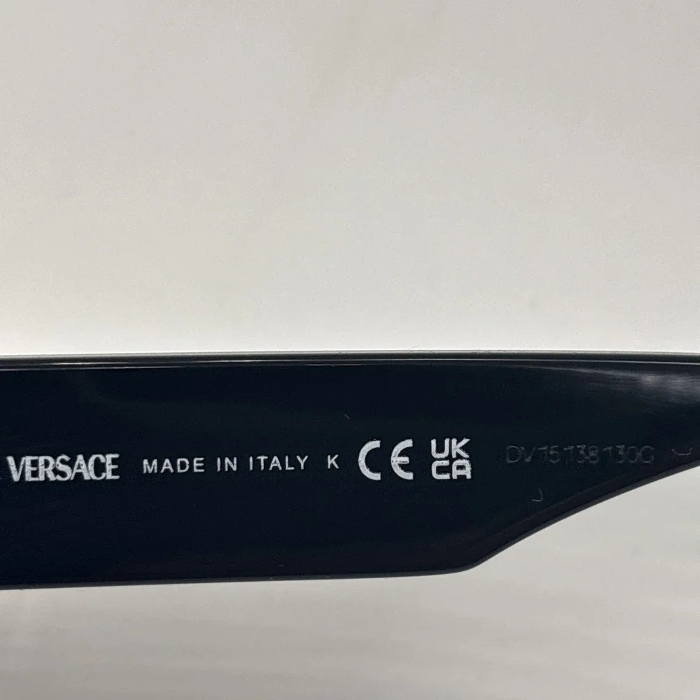 Versace Eyeglasses Mod 3371-D GB1 Shiny Black/Gold Cat Eye 54-17-145 Frame #C202